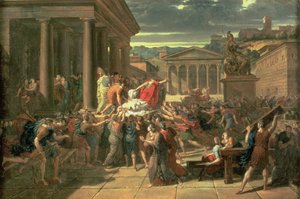 The Death of Caesar by Guillaume Guillon Lethière