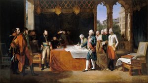 The Preliminaries of Leoben, 17th April 1797 by Guillaume Guillon Lethière