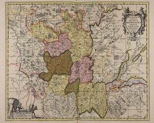 General Government of the Duchy of Burgundy, County of Bresse, Lands of Bugey, Valromey, and Gex, etc. by Guillaume Sanson