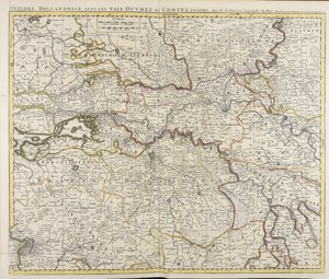 Gueldre hollandoise avec les pais, duchez et comtez voisins by Guillaume Sanson