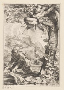 Allegorical Representation of a Laureled Woman Watering a Calabash Tree by Guillaume Vallet