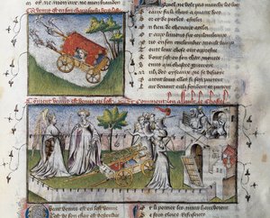 How Venus Arrives and Storms the Castle Built by Jealousy by Guillaume de Lorris