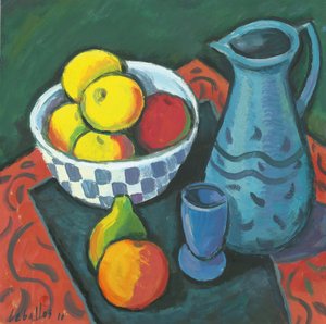 Still Life with Apples by Guillermo Martí Ceballos