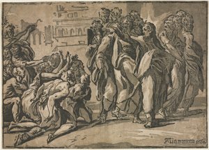 Christ Healing the Lepers, 1608 by Guiseppe Rossigliani