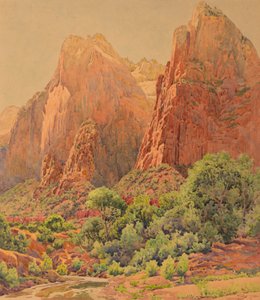The Patriarchs, Zion National Park by Gunnar Widforss