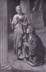 The Philosopher and His Friend at Prayer, Bibbys Annual by Gunning (after) King