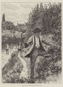 Agricultural Scenes, October, Trimming Hedges