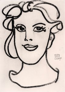 Minimalist Female Portrait by Gunter Langer