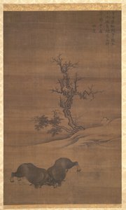 Herdboys and Buffalo in Landscapes, 1200s by Guo Min