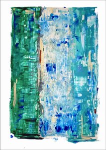 Modern Ocean Colors Abstract by Gustaf Tidholm