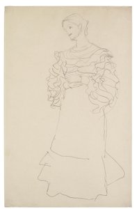 Portrait of Magda Mautner-Markhof Study by Gustav Klimt