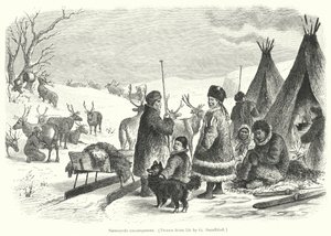 Samoyede encampment by Gustav (after) Sundblad