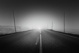 Mysterious Foggy Road