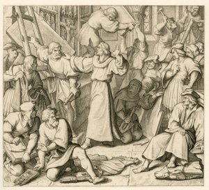 Martin Luther Against the Iconoclasm by Gustav Ferdinand Leopold Konig