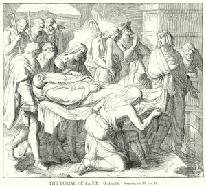 The Burial of Jacob, Genesis, ch 50, ver 13 by Gustav Jager
