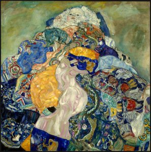 Baby Cradle by Gustav Klimt