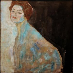 Portrait of a Lady in White by Gustav Klimt