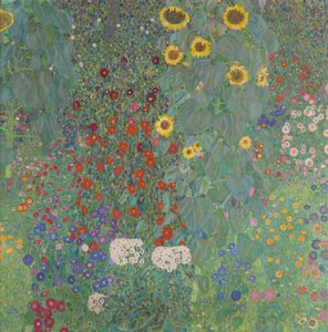 Farm Garden with Sunflowers by Gustav Klimt