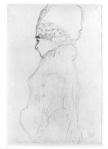 Lady with a Tall Hat, c.1917 by Gustav Klimt