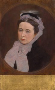 Portrait of a Lady with Purple Scarf