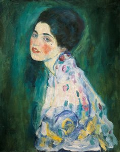 Portrait of a young woman by Gustav Klimt