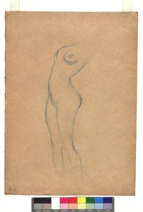 Study of a Standing Female Nude Facing Left