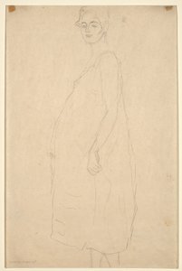 Study of a Dressed Pregnant Woman, c.1915-16 by Gustav Klimt