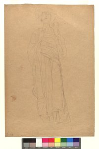 Female Figure in Long Draped Garment
