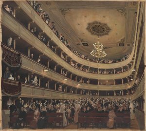 Audience Room in the Old Burgtheater by Gustav Klimt