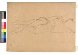 Two Reclining Nudes in Embrace