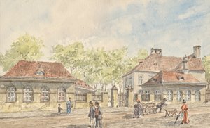 The Hohlweggasse in Vienna-Landstraße by Gustav Korompay