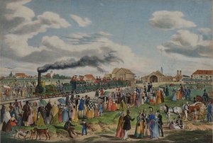 Opening of the Munich-Augsburg railway on September 1st, 1839, 1839