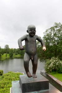 "Sinnatageen" Angry Boy, Sculpture in Frogner Park, Oslo, Norway