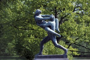 Sculpture, Frognerparken, Oslo, Norway, Europe