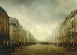 Review passed by the Prince-President on the Grand Boulevards