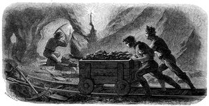 Quartz Mining, California, 1859 by Gustave Adolphe Chassevent Bacques