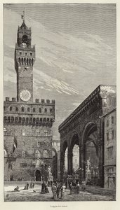 Loggia dei Lanzi by Gustave Bauernfeind