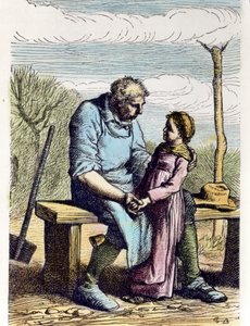 Cosette had Permission from Les Miserables. 1865 by Gustave Brion