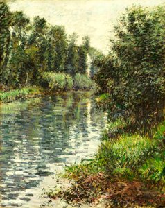 A Small Branch of the Seine, Argenteuil by Gustave Caillebotte