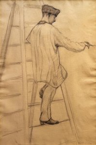 Study for The House Painters by Gustave Caillebotte