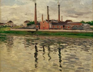 Factories in Argenteuil by Gustave Caillebotte