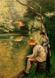 Fishing by Gustave Caillebotte