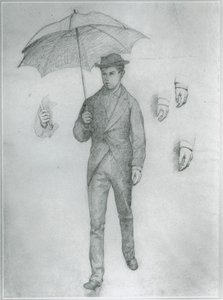 Study for Young Man with Umbrella