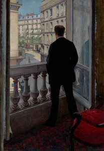 Young Man at His Window by Gustave Caillebotte