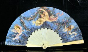 Fan painted for Louise Bary, wife of Charles Garnier