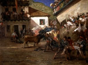 Bulls in Lezo by Gustave Colin