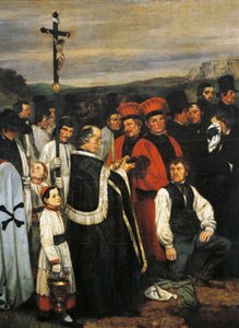 A Burial at Ornans by Gustave Courbet