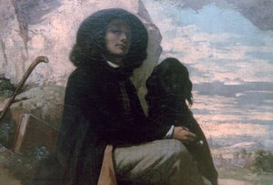 Courbet with his Black Dog
