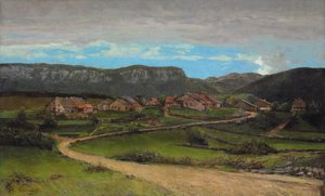 Landscape near Ornans, c.1865 by Gustave Courbet