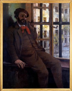 Self Portrait at Saint Pelagie by Gustave Courbet